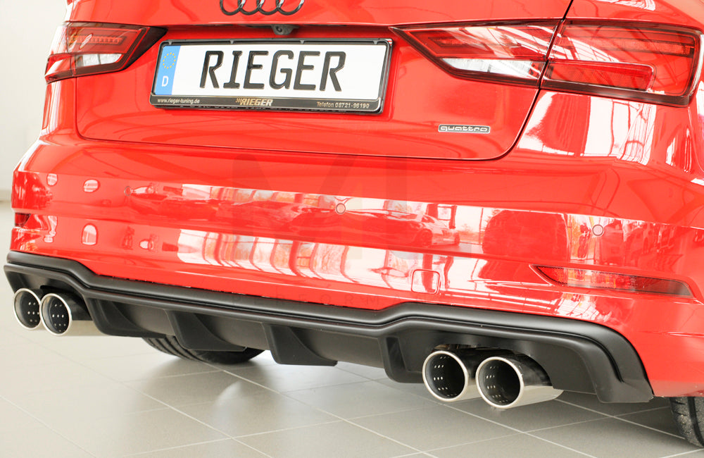 Rieger 00056826 Audi 8V A3 Rear Diffuser 2 | ML Performance EU Car Parts