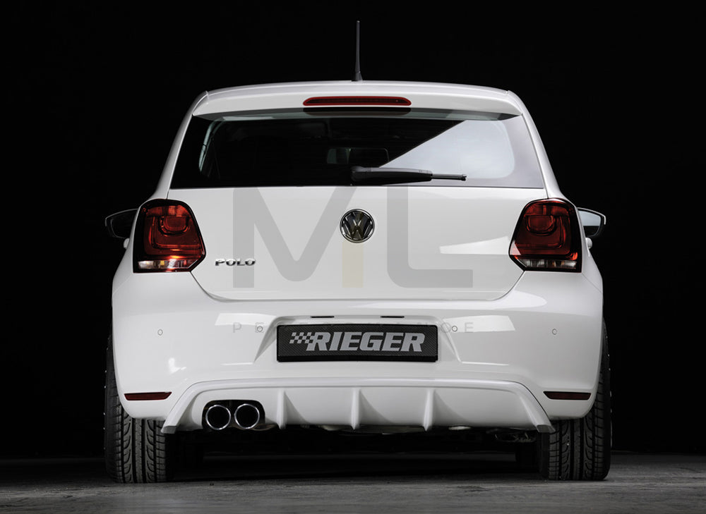 Rieger 00047213 VW 6R Mk6 Polo Rear Diffuser 3 | ML Performance EU Car Parts