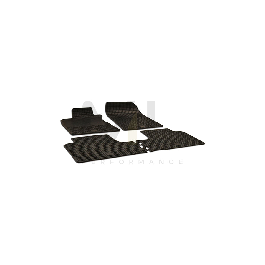 WALSER 50520 Floor mat set for TOYOTA AVENSIS Elastomer, Front and Rear, Quantity: 4, Black | ML Performance Car Parts