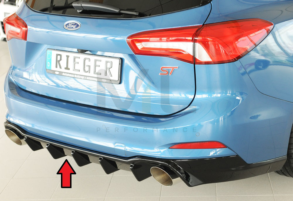 Rieger 00088238 Ford DEH Focus 4 Rear Diffuser (Inc. Focus 4 ST) 1 | ML Performance EU Car Parts