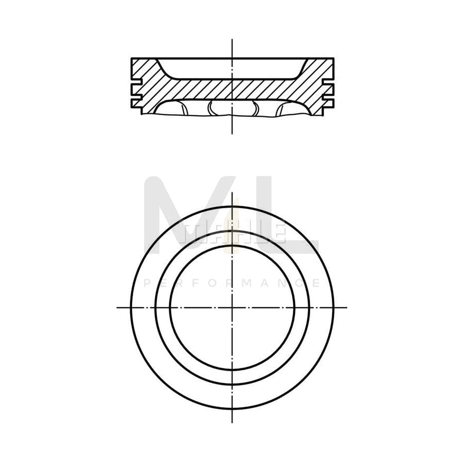 MAHLE ORIGINAL 021 83 02 Piston 81,25 mm | ML Performance Car Parts