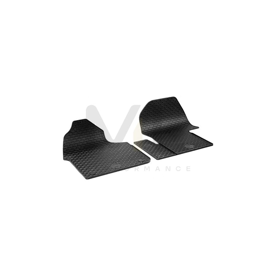 WALSER RubberLine 50837 Floor mat set Elastomer, Front, Black | ML Performance Car Parts