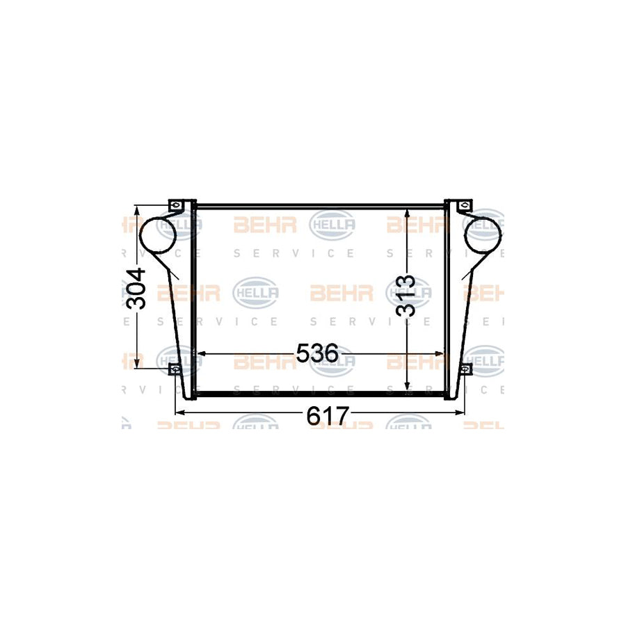 Hella 8ML 376 776-731 Intercooler