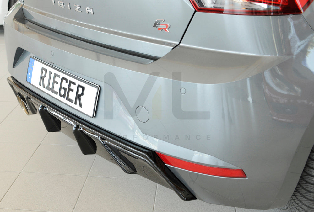 Rieger 00088168 SEAT KJ Rear Diffuser (Ibiza FR & Ibiza) 10 | ML Performance EU Car Parts