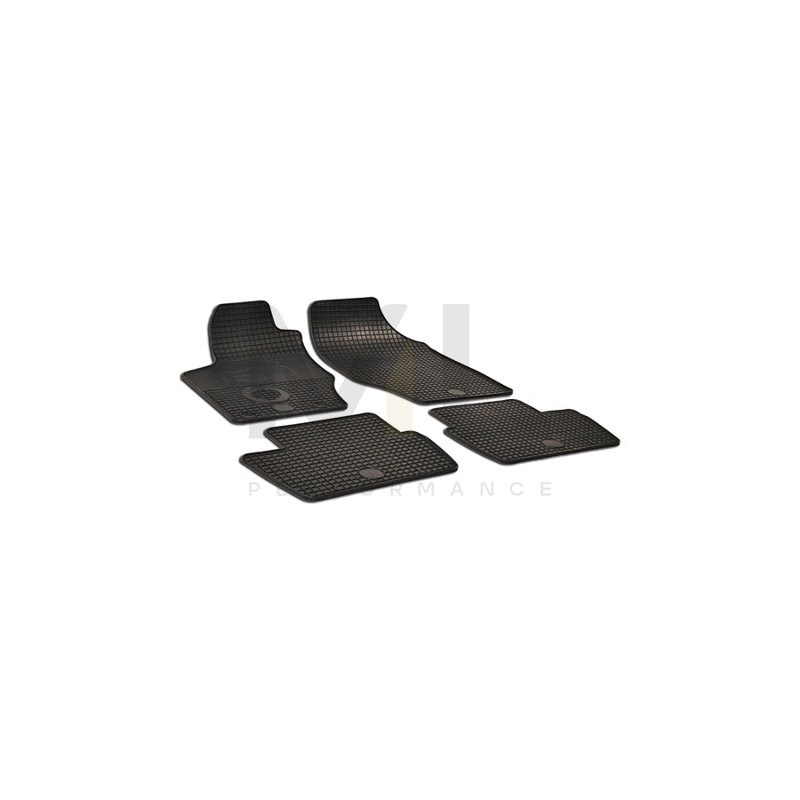 WALSER Tailored 50331 Floor mat set Elastomer, Front and Rear, Quantity: 4, Black | ML Performance Car Parts