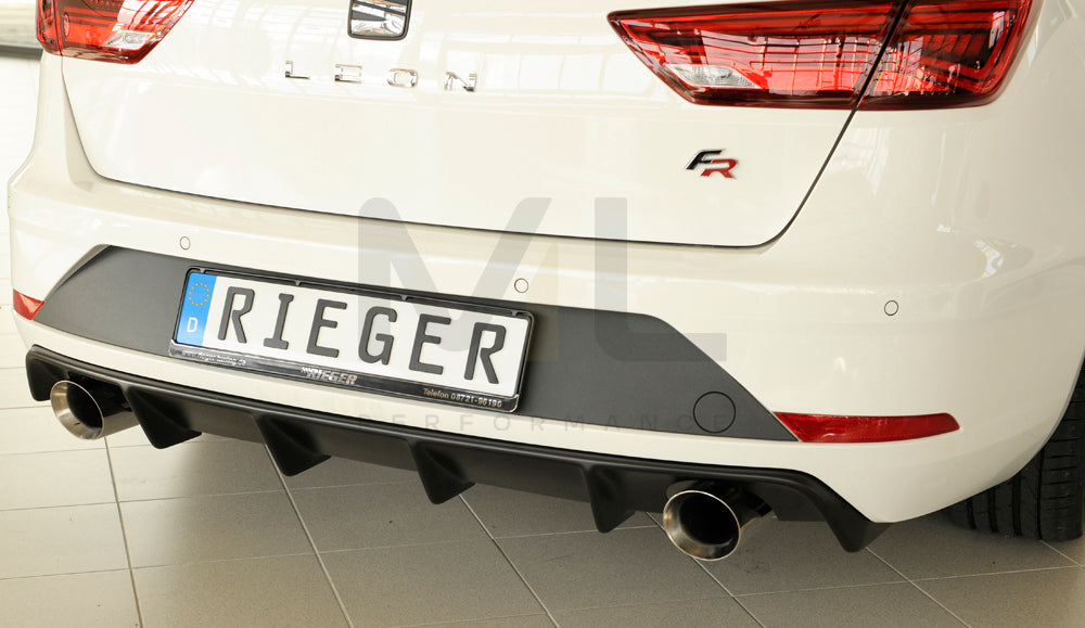 Rieger 00027036 SEAT 5F Leon FR Rear Diffuser 5 | ML Performance EU Car Parts