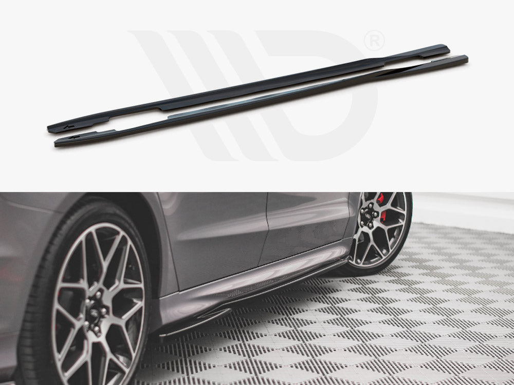 Maxton Design FO-MO-5F-STLINE-SD1T Side Skirts Diffusers Ford Mondeo St-line MK5 Facelift (2019-) | ML Performance UK Car Parts