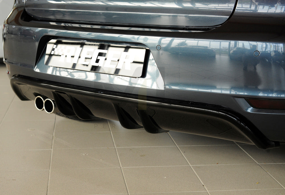 Rieger 00088019 VW Mk6 Golf GTD Rear Diffuser 7 | ML Performance EU Car Parts