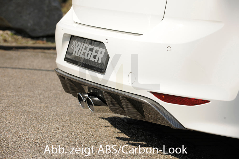 Rieger 00059569 VW Mk7 Golf Rear Diffuser 3 | ML Performance EU Car Parts