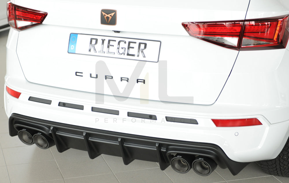 Rieger 00027045 SEAT 5FP Ateca Cupra Rear Diffuser 7 | ML Performance EU Car Parts