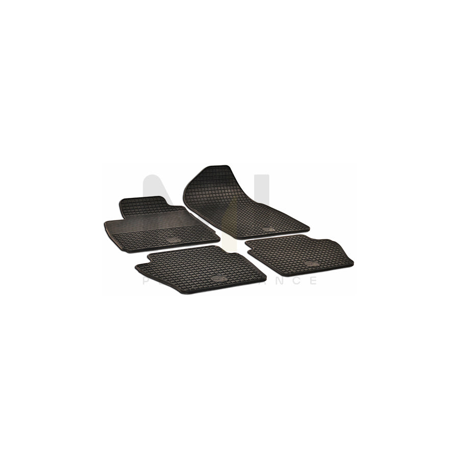 WALSER Tailored 50440 Floor mat set Elastomer, Front and Rear, Quantity: 4, Black | ML Performance Car Parts