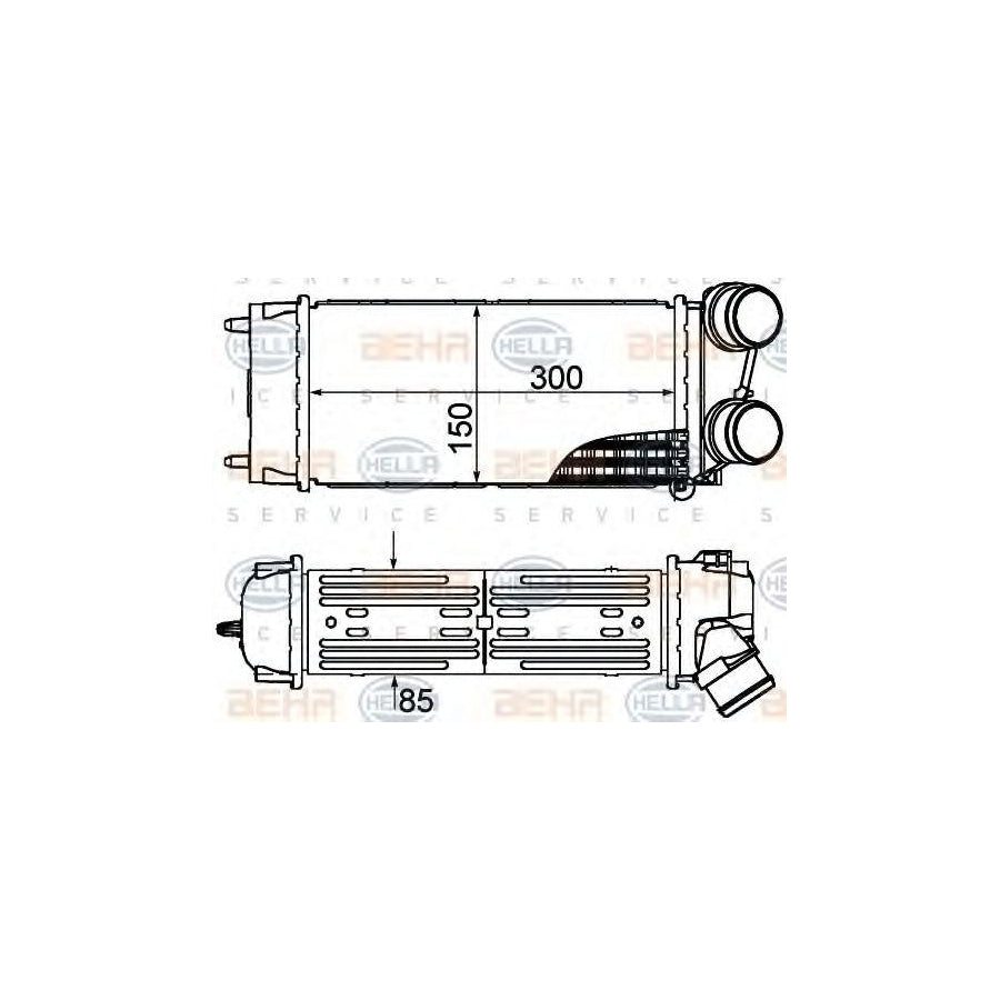 Hella 8ML 376 899-241 Intercooler