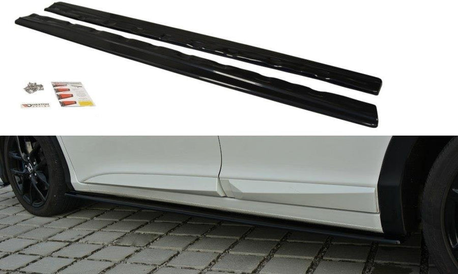 Maxton Design HO-CI-9F-SD1T Side Skirts Diffusers Honda Civic MK9 (Facelift) | ML Performance UK Car Parts