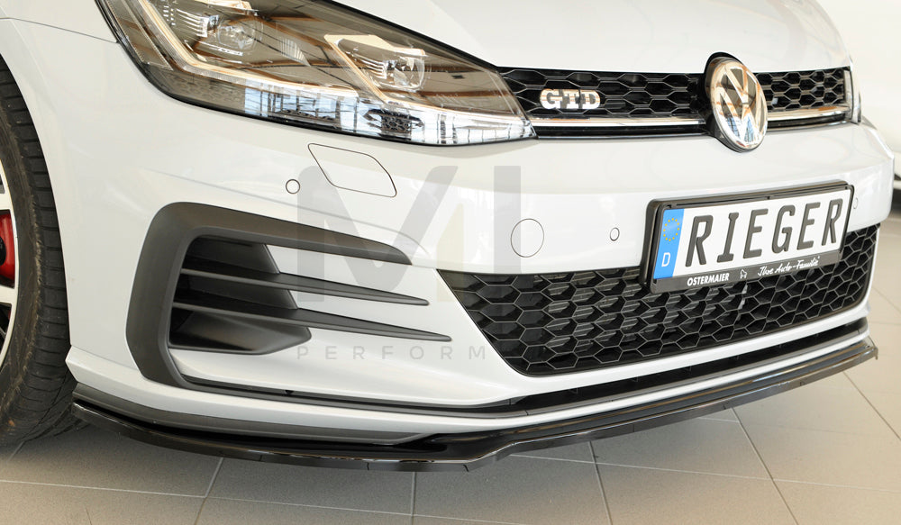 Rieger 00088148 VW Mk7 Golf Front Splitter (GTI, GTD & GTE) 3 | ML Performance EU Car Parts