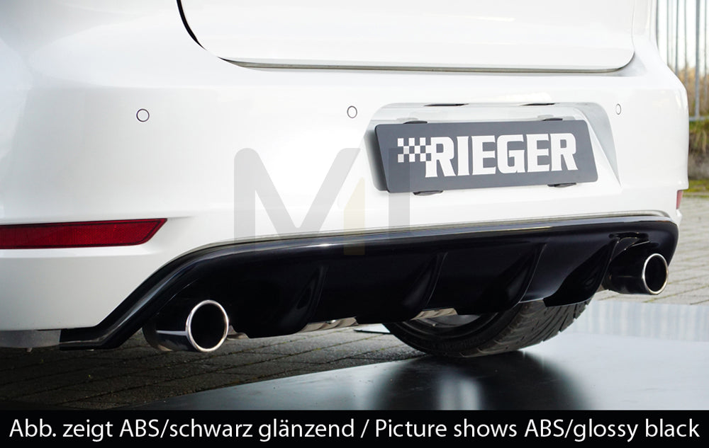 Rieger 00059524 VW Mk6 Golf GTI Rear Diffuser 4 | ML Performance UK Car Parts