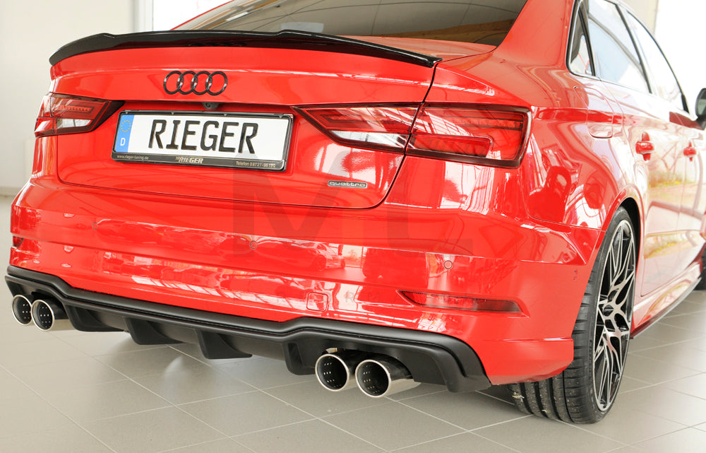 Rieger 00056826 Audi 8V A3 Rear Diffuser 3 | ML Performance EU Car Parts