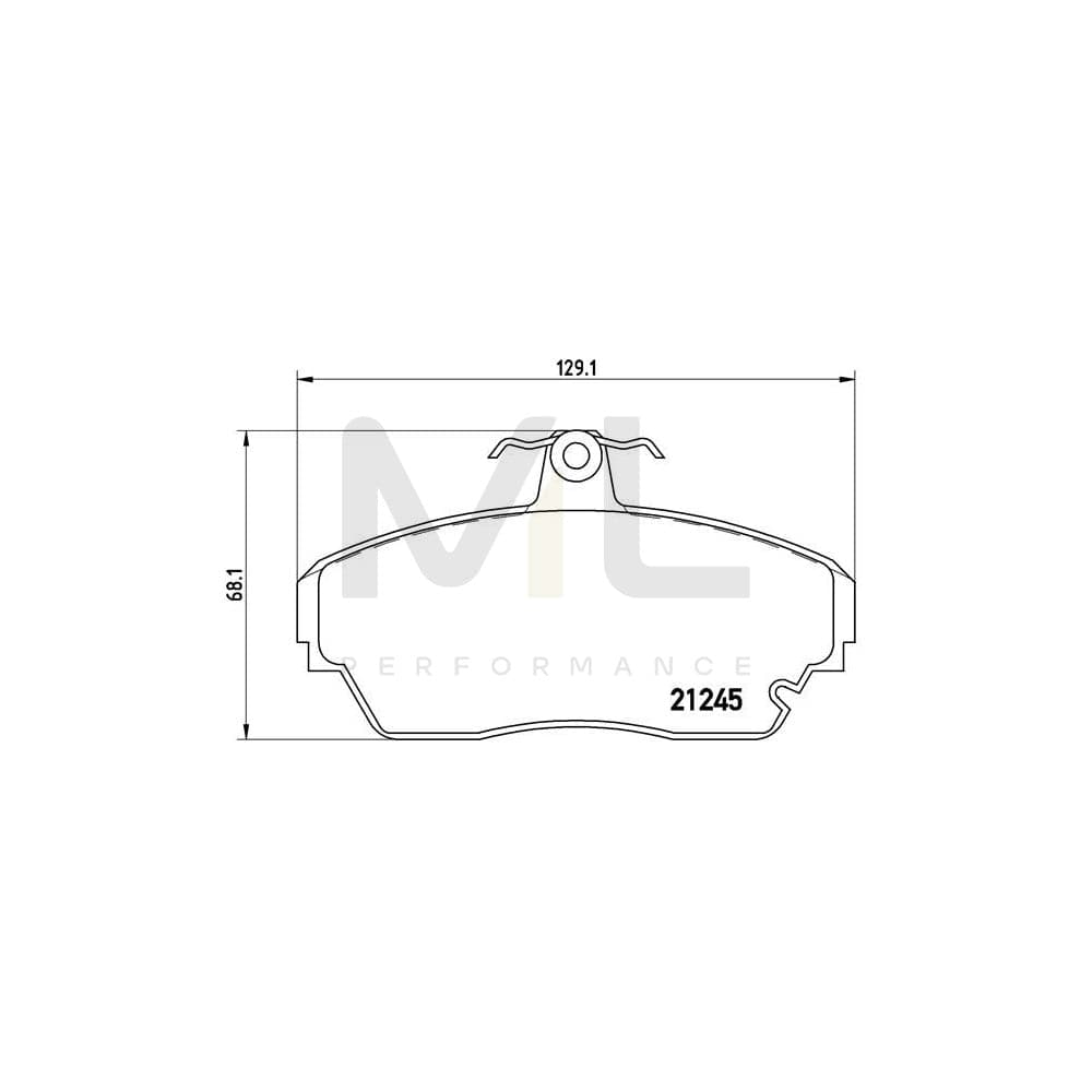 Brembo P 82 001 Brake Pad Set Prepared For Wear Indicator | ML Performance Car Parts