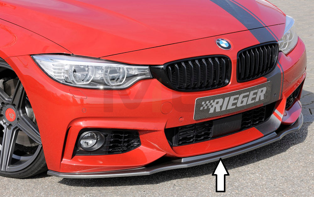 Rieger 00099238 BMW 4 Series F32 F33 F36 Front Splitter 1 | ML Performance EU Car Parts