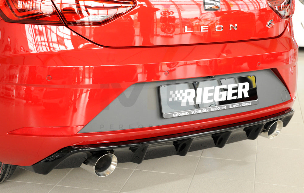 Rieger 00088133 SEAT 5F Leon FR Rear Diffuser 5 | ML Performance EU Car Parts