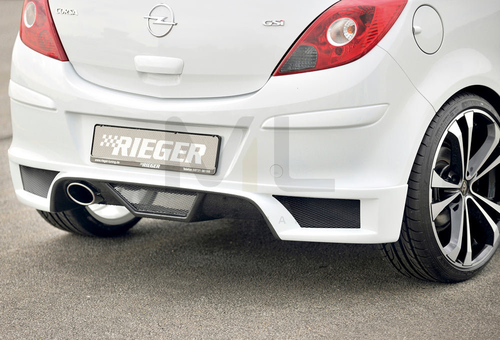 Rieger 00058947 Opel Corsa D Rear Diffuser 3 | ML Performance EU Car Parts