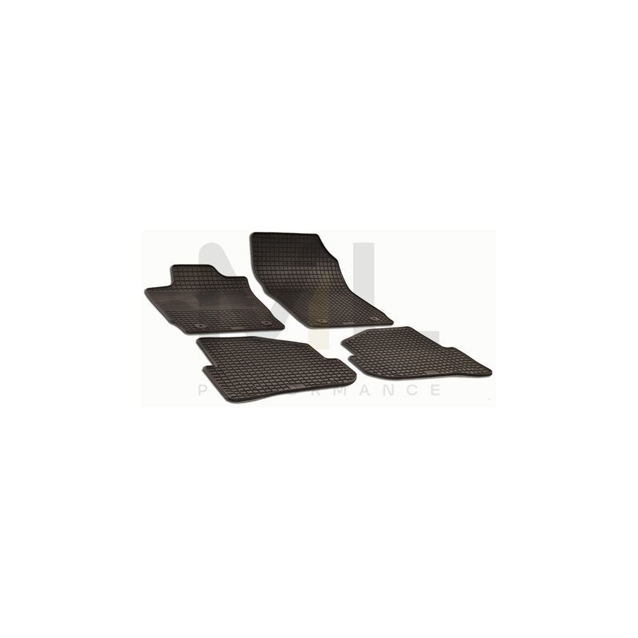 WALSER 50630 Floor mat set for AUDI A1 Hatchback (8X1, 8XK) Elastomer, Front and Rear, Quantity: 4, Black | ML Performance Car Parts