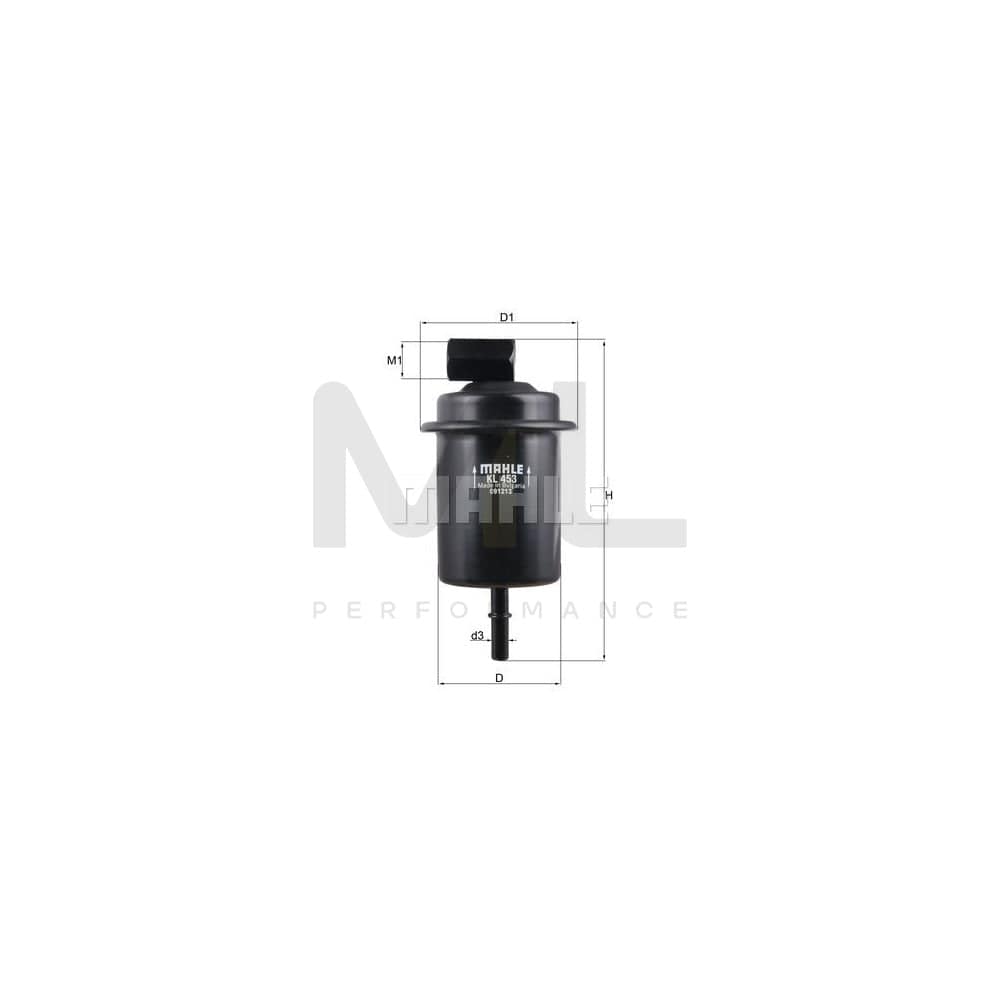 MAHLE ORIGINAL KL 453 Fuel filter for HYUNDAI Amica / Atoz (MX) In-Line Filter | ML Performance Car Parts