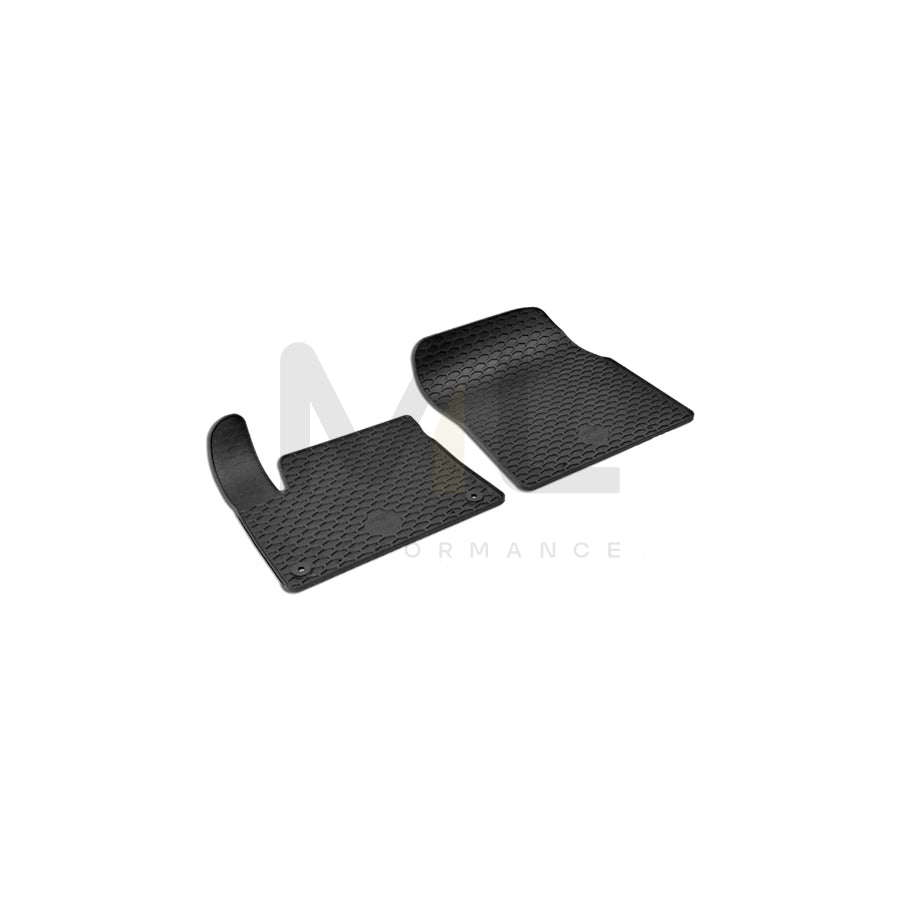 WALSER RubberLine 50869 Floor mat set Elastomer, Front, Black | ML Performance Car Parts