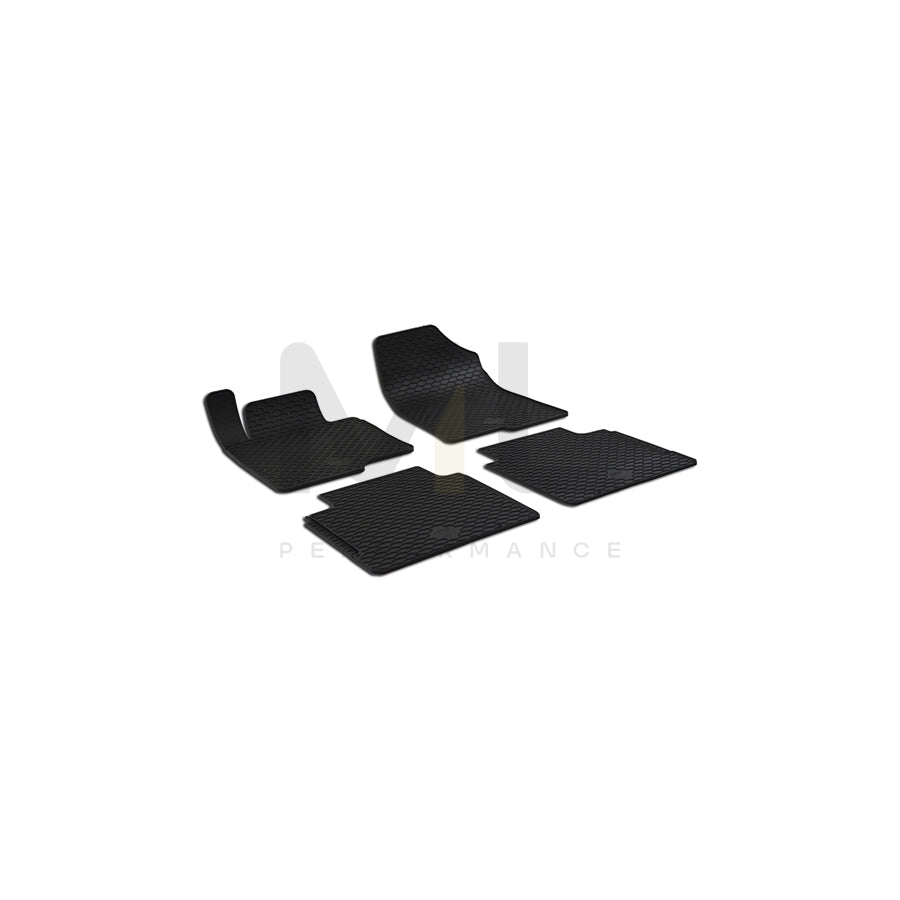 WALSER 50776 Floor mat set for KIA OPTIMA Elastomer, Front and Rear, Quantity: 4, Black | ML Performance Car Parts