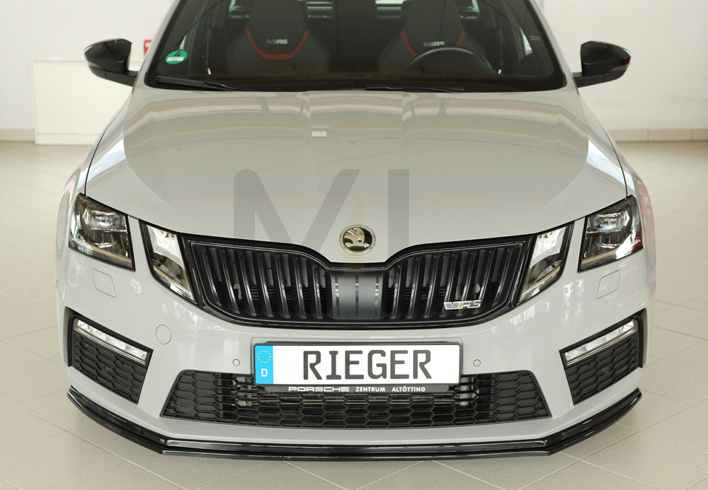 Rieger 00088140 Skoda 5E Octavia RS Front Splitter 7 | ML Performance EU Car Parts