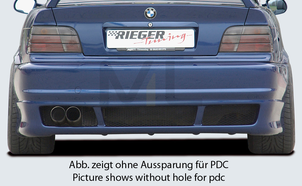 Rieger 00049036 BMW 3 Series E36 Rear Bumper 1 | ML Performance EU Car Parts