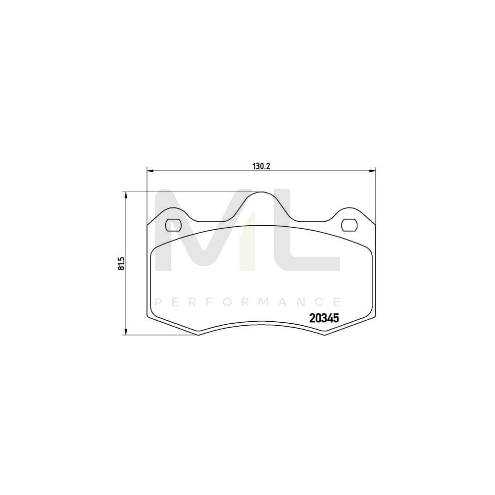 Brembo P 68 051 Brake Pad Set Excl. Wear Warning Contact | ML Performance Car Parts