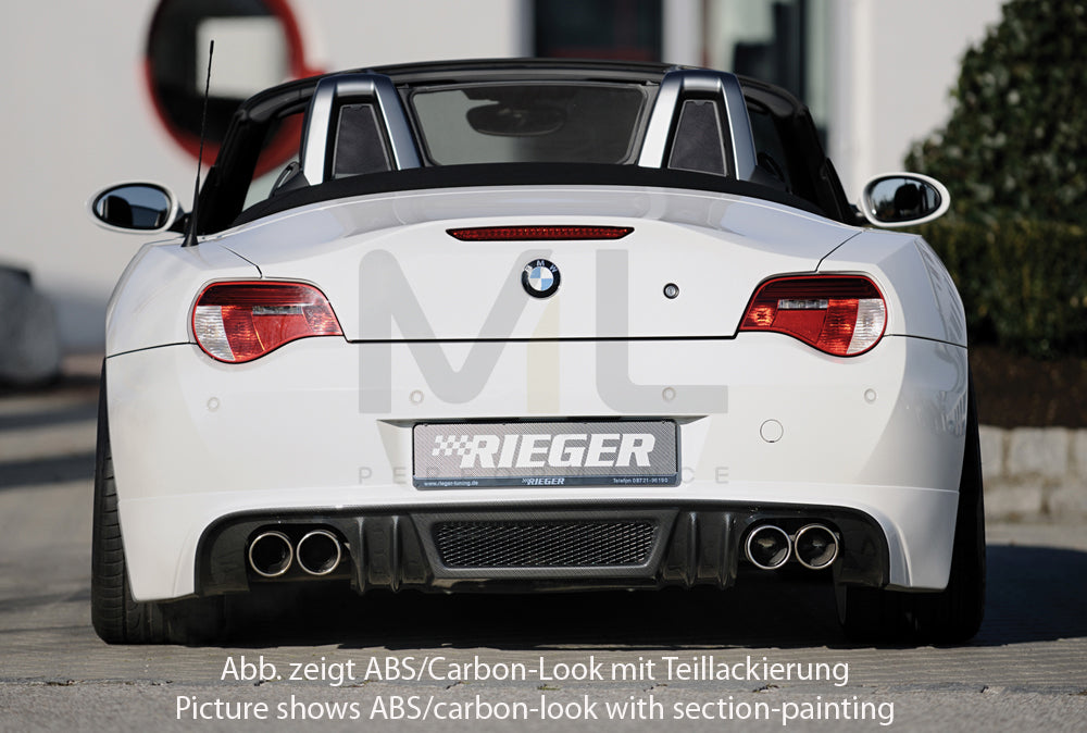 Rieger 00099857 BMW Z4 E85 Rear Diffuser 2 | ML Performance EU Car Parts