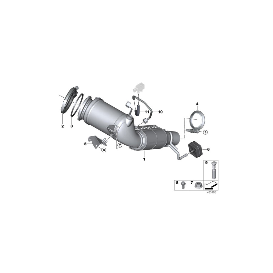 Genuine BMW Mini 18308616158 F56 F40 F55 Screw Clamp (Inc. 216i) | ML Performance EU Car Parts