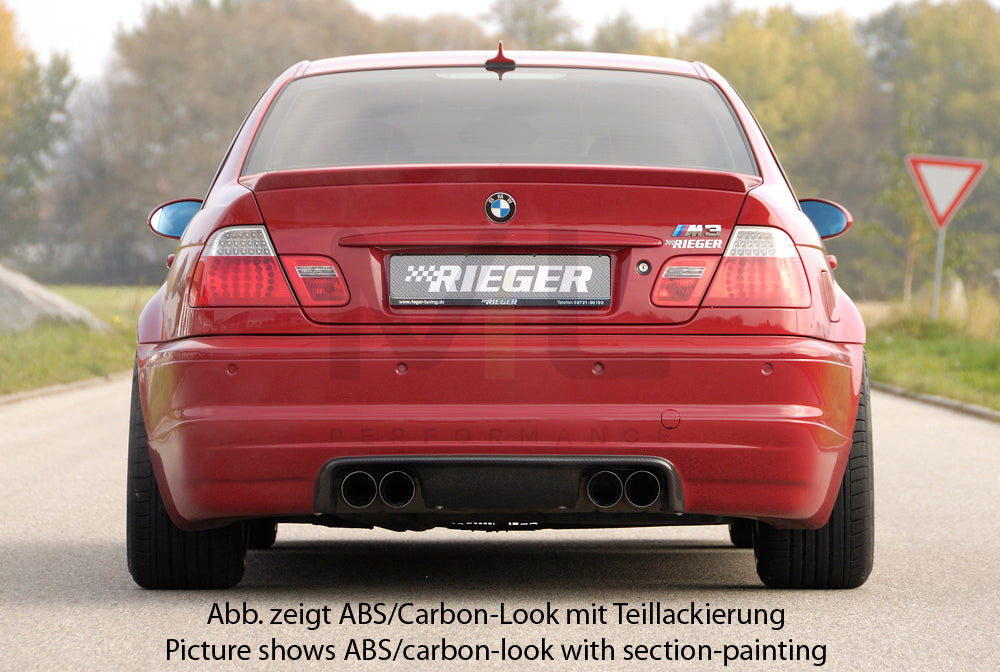 Rieger 00050242 BMW 3 Series E46 M3 Rear Diffuser 3 | ML Performance EU Car Parts