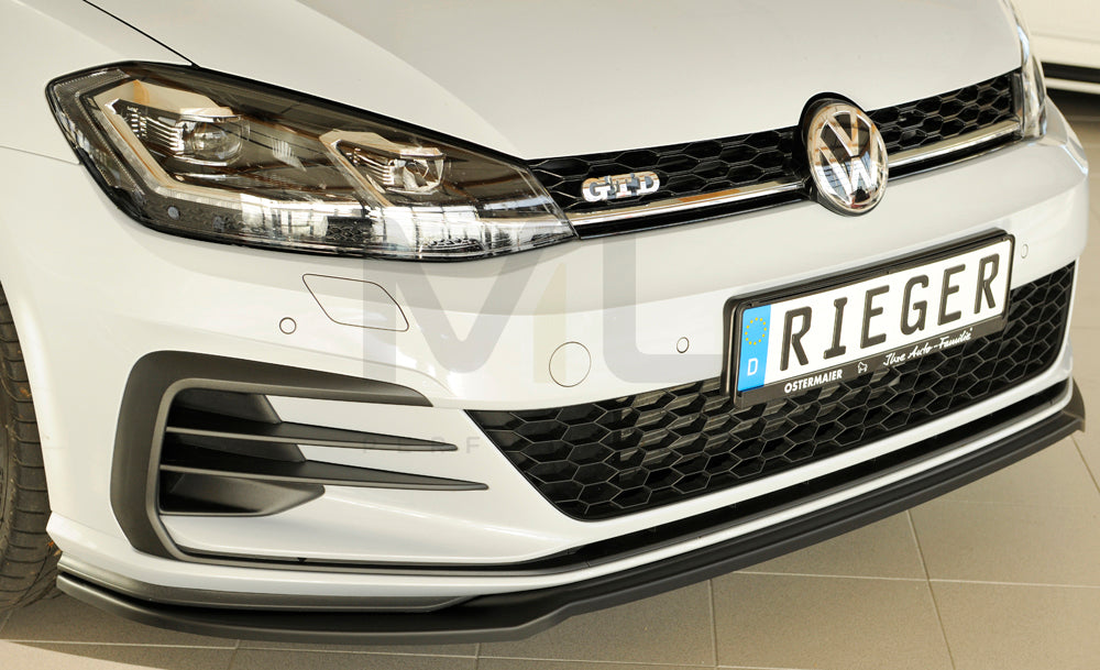 Rieger 00059580 VW Mk7 Golf Front Splitter (GTI, GTD & GTE) 3 | ML Performance EU Car Parts