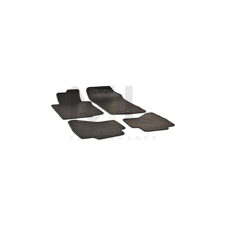 WALSER Tailored 50328 Floor mat set Elastomer, Front and Rear, Quantity: 4, Black | ML Performance Car Parts