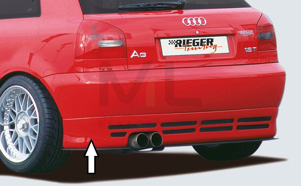 Rieger 00056605 Audi 8L A3 Rear Diffuser 1 | ML Performance EU Car Parts