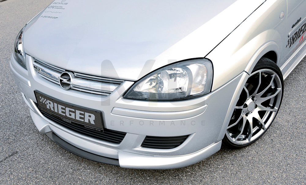 Rieger 00058921 Opel Corsa C Front Splitter 4 | ML Performance EU Car Parts