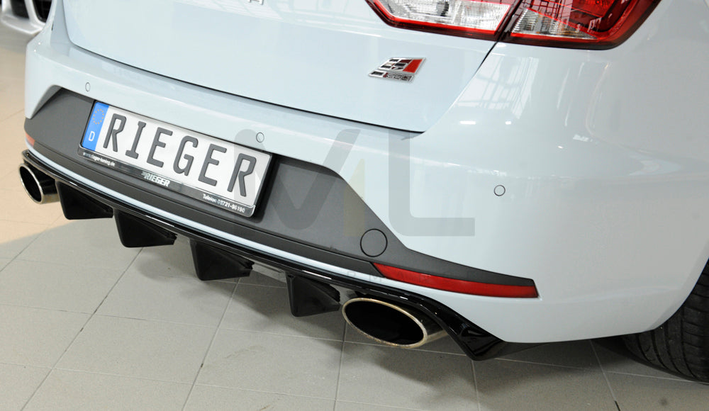 Rieger 00088130 SEAT 5F Leon Cupra Rear Diffuser 5 | ML Performance EU Car Parts