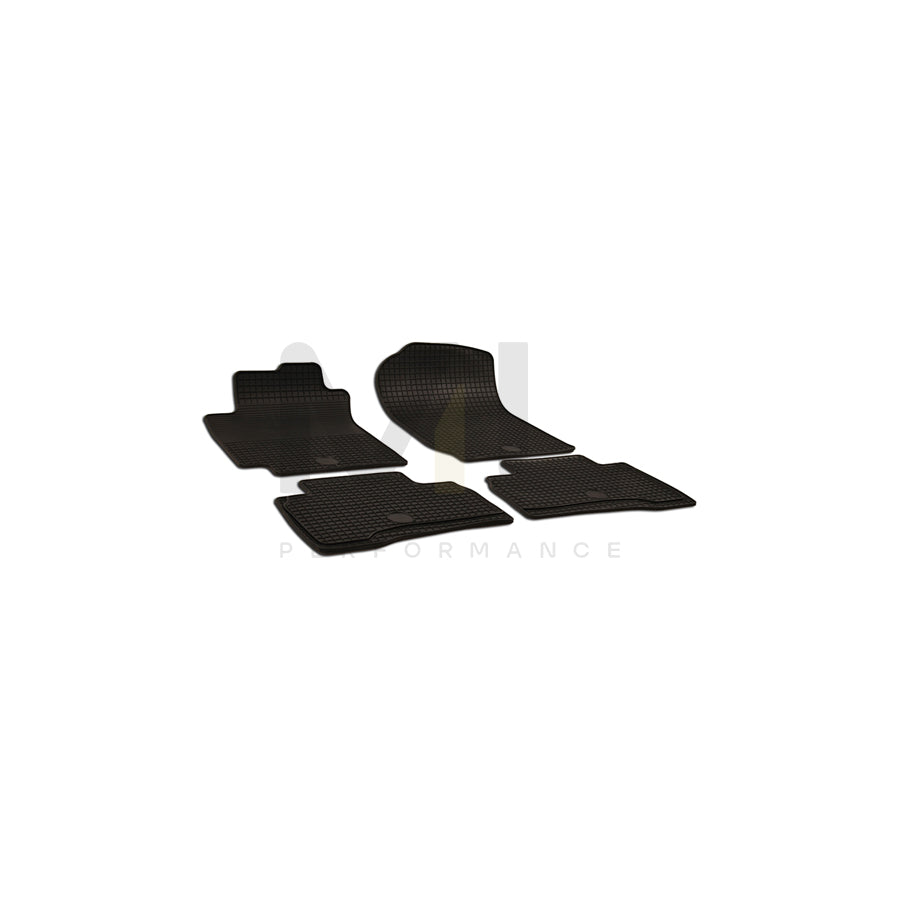 WALSER Tailored 50411 Floor mat set Elastomer, Front and Rear, Quantity: 4, Black | ML Performance Car Parts