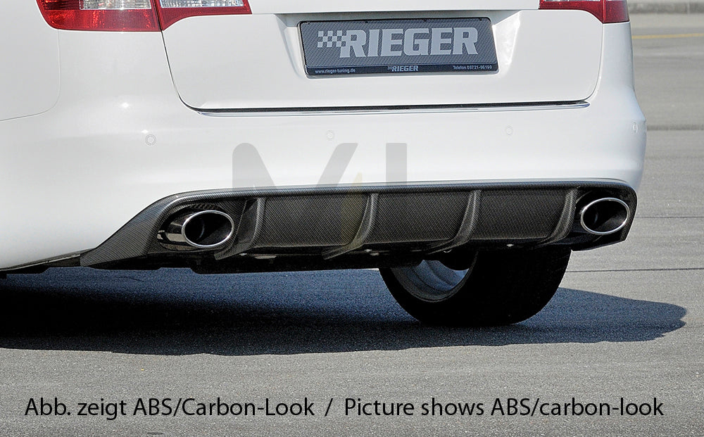 Rieger 00088045 Audi 4F A6 Rear Diffuser 5 | ML Performance EU Car Parts