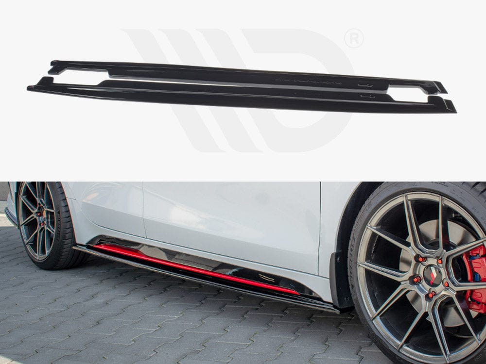 Maxton Design KI-CE-3-PRO-GT-SD1T Side Skirts Diffusers Kia Proceed Gt MK3 (2018-2020) | ML Performance UK Car Parts