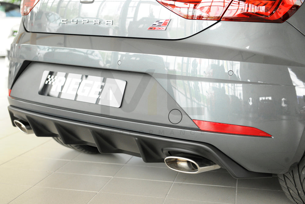 Rieger 00027037 SEAT 5F Leon Cupra Rear Diffuser 7 | ML Performance EU Car Parts