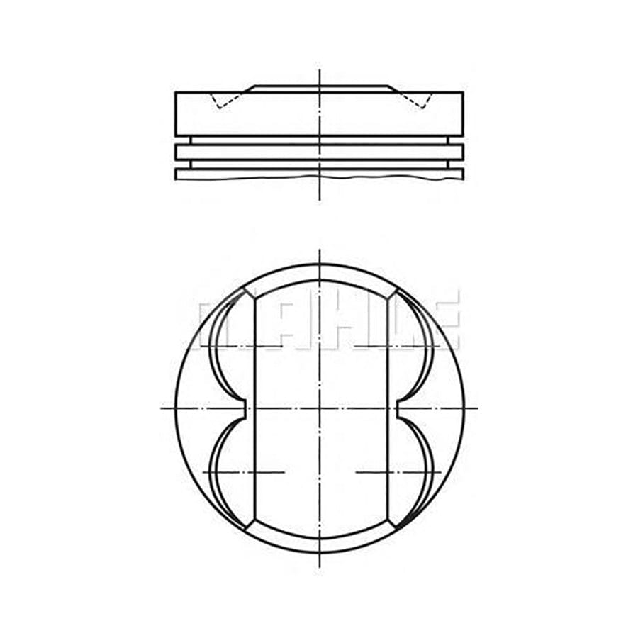 MAHLE ORIGINAL 676 03 02 Piston 70,5 mm, with piston rings | ML Performance Car Parts