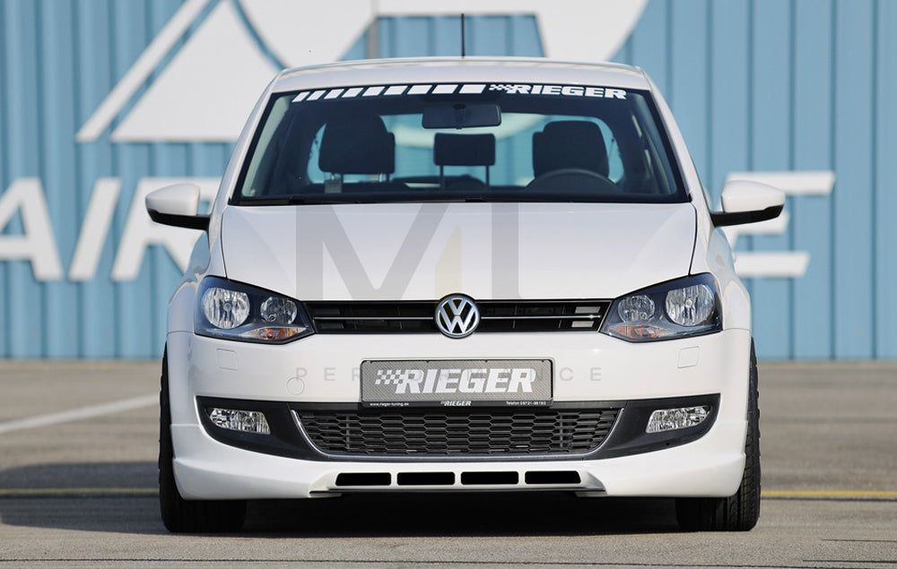 Rieger 00047203 VW 6R Polo Mk6 Front Splitter 2 | ML Performance EU Car Parts