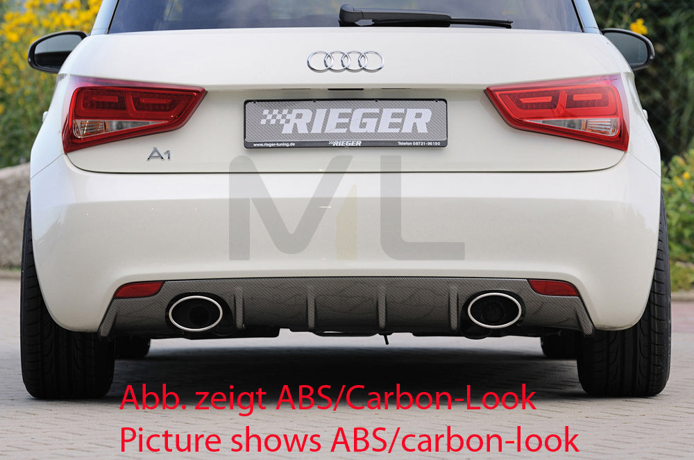 Rieger 00044110 Audi 8X A1 Rear Diffuser 1 | ML Performance EU Car Parts