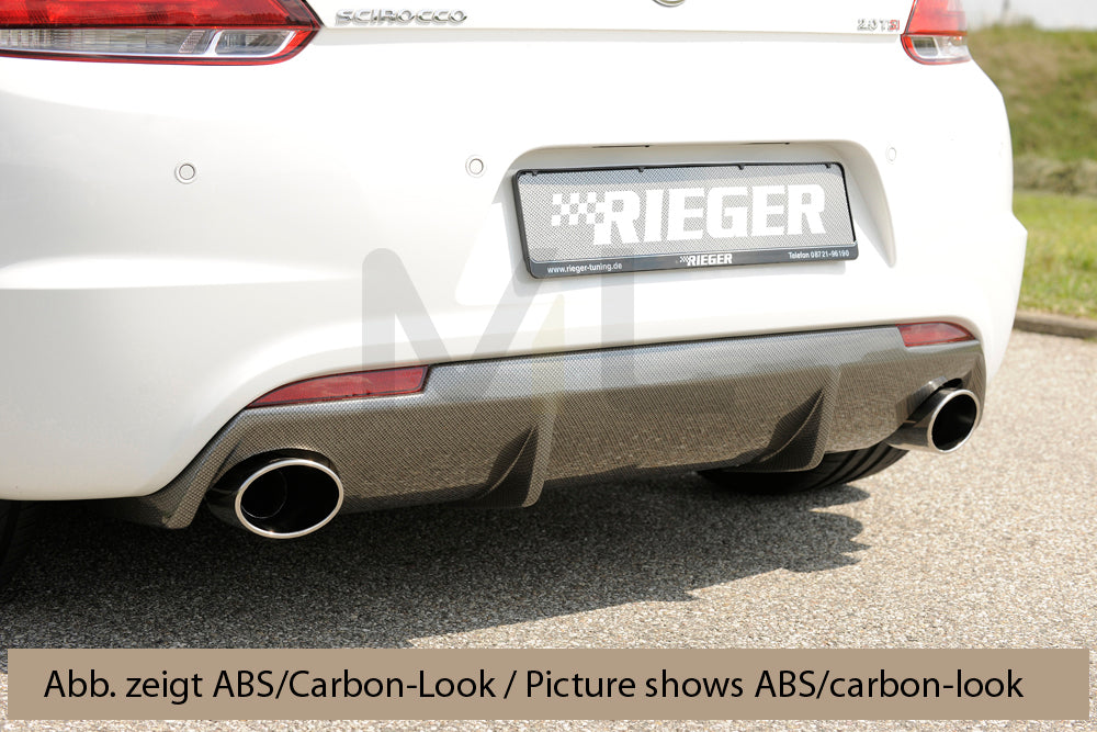 Rieger 00088083 VW 13 Mk3 Scirocco Rear Diffuser 1 | ML Performance EU Car Parts