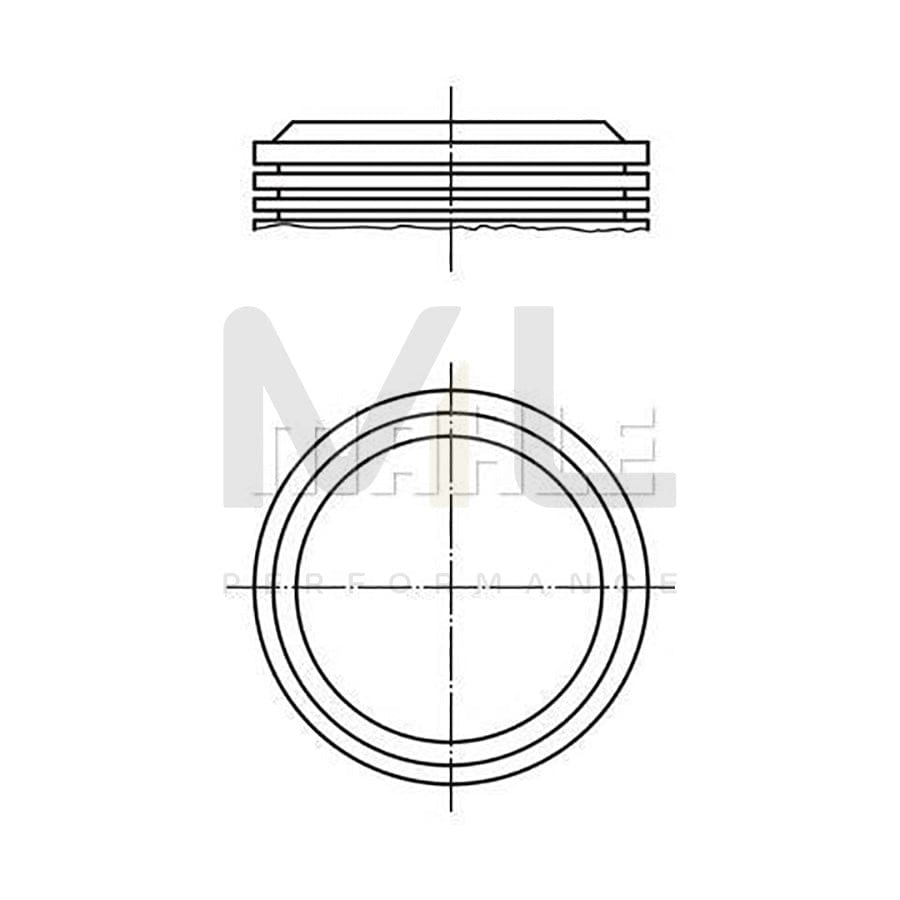 MAHLE ORIGINAL 039 15 00 Piston for PEUGEOT 204 75,0 mm | ML Performance Car Parts