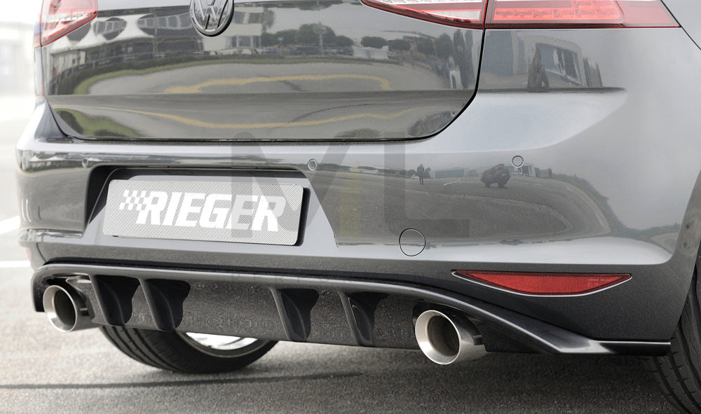 Rieger 00088047 VW Mk7 Golf Rear Diffuser (GTI Clubsport & GTI) 2 | ML Performance EU Car Parts