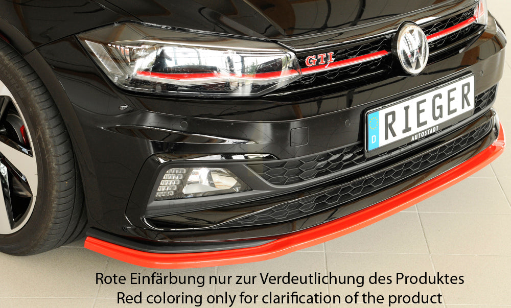 Rieger 00047220 VW Polo AW Front Splitter (Inc. Polo AW GTI) 2 | ML Performance EU Car Parts